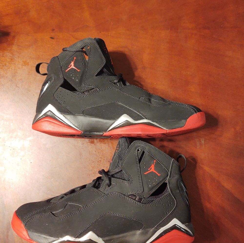 Jordan True Flight Red/Black Colorway